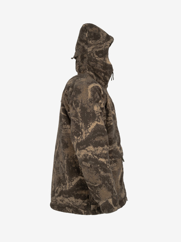 Berber-Wool Shell with Fleece-Wool paneling