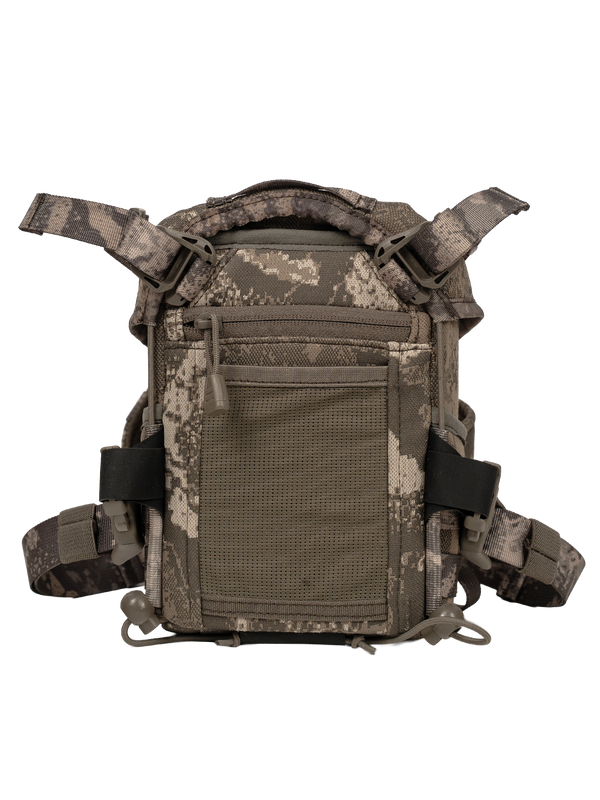 One-handed front access with full fold-down design to minimize bulk