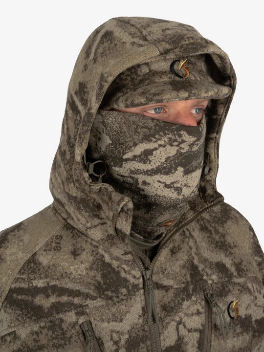 3-piece visored hood with adjustability