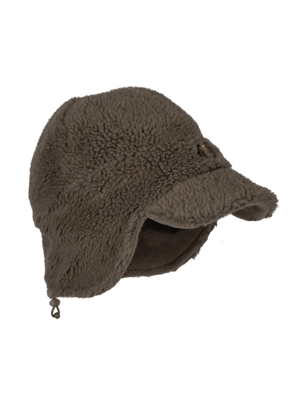 Fold-down, multi-position ear flaps and adjustable drawcord back