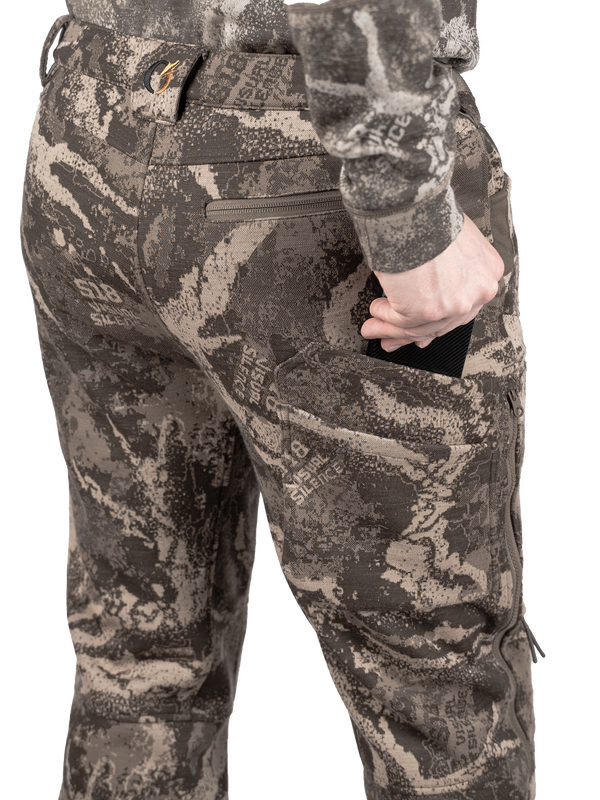 Rear lower-leg pockets for straps and small gear