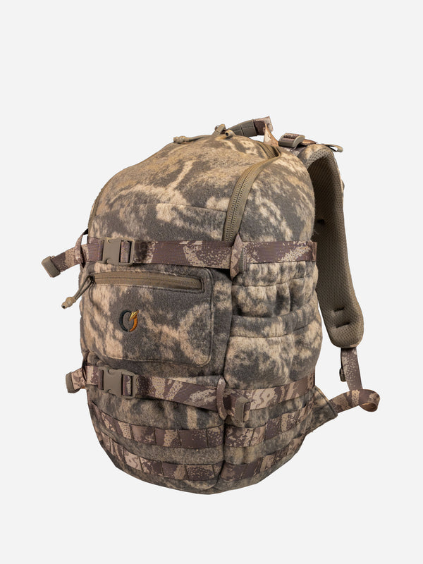 Front zip opening with bucket shape