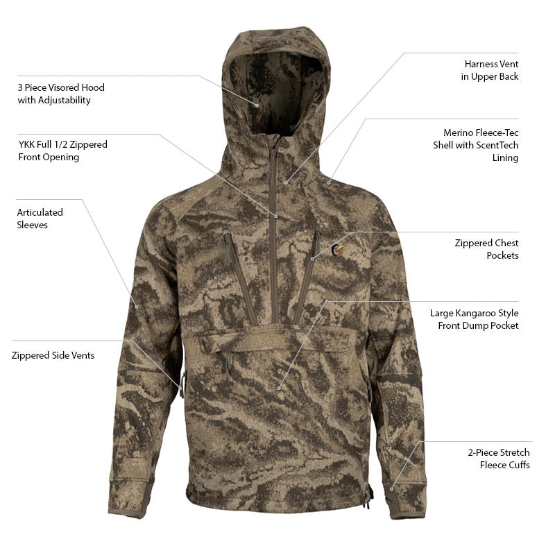 RiverWolf Merino-Fleece Systems Anorak