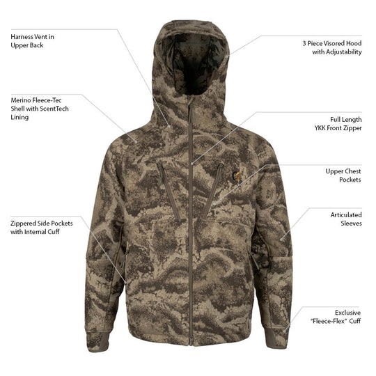 RiverWolf Merino-Fleece Systems Jacket – Code of Silence display picture 1
