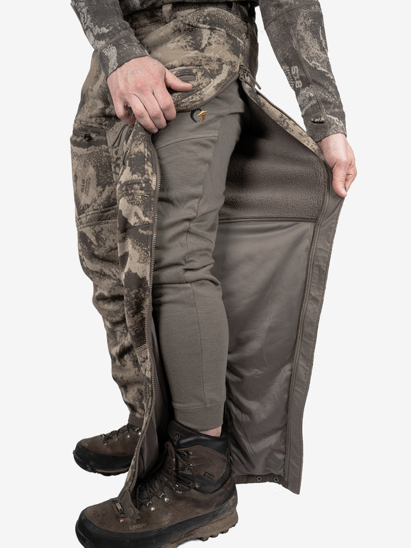 Full length 2-way side zips