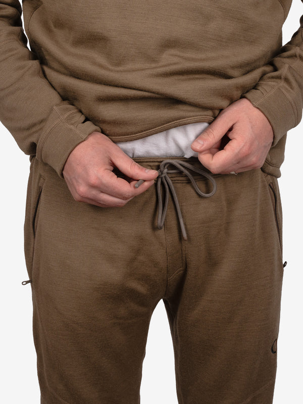 Drawstring elastic waistband