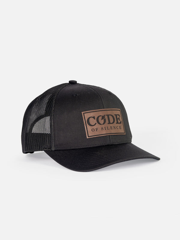 Leather patch front