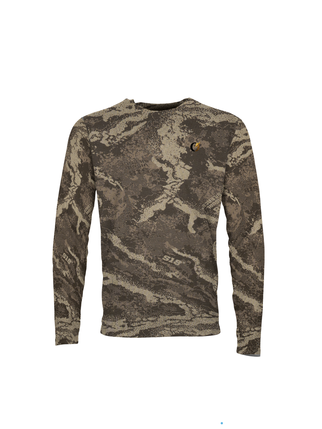 FareWinds BaseSystems160 Crew long sleeve base layer in S-18 Camo, front view