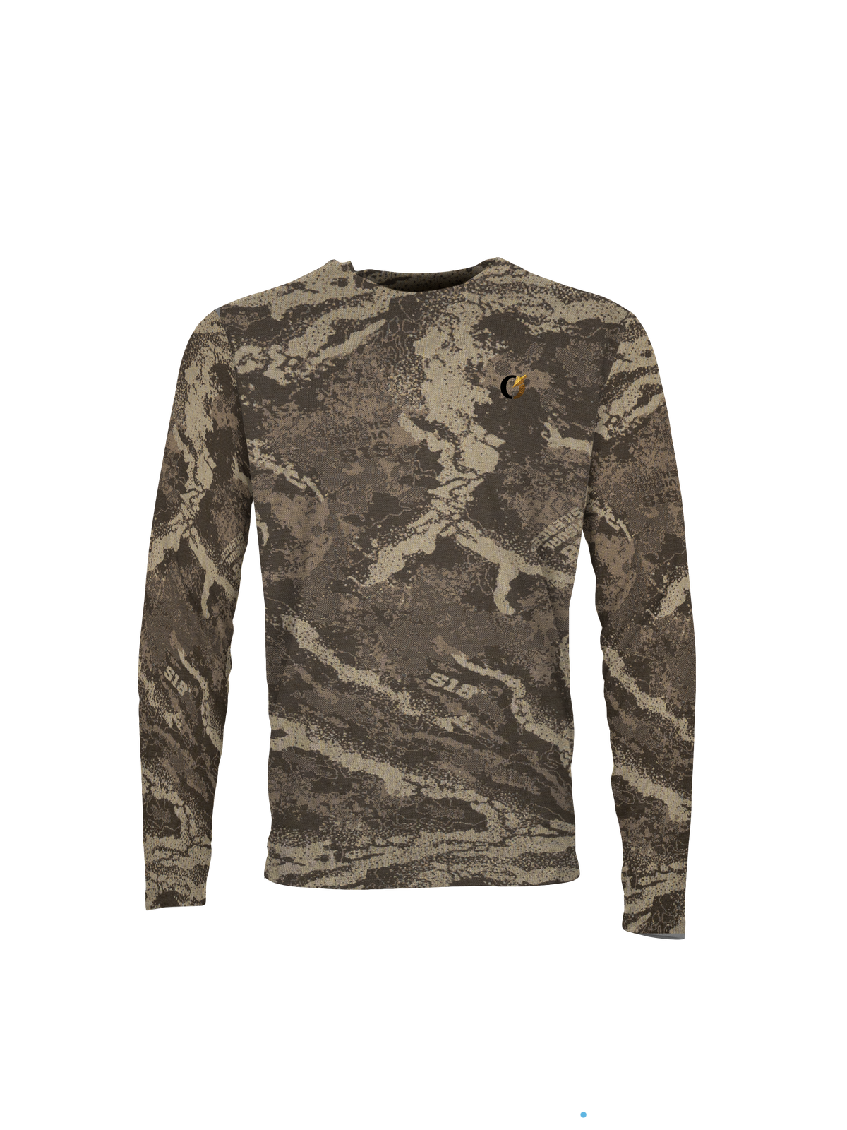 FareWinds BaseSystems160 Crew long sleeve base layer in S-18 Camo, front view