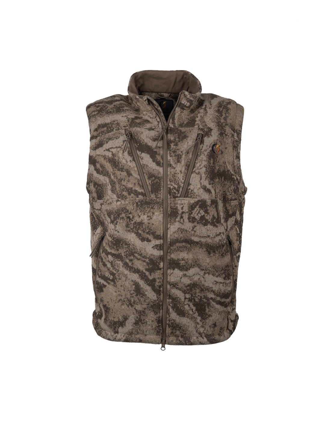 RiverWolf Vest in S18 Camo, front view