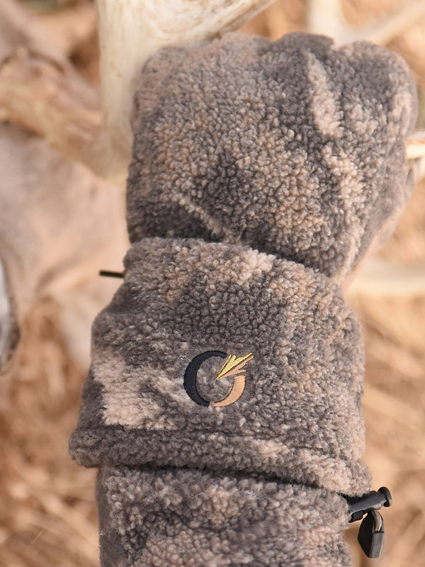 Fleece lined drawstring cuff